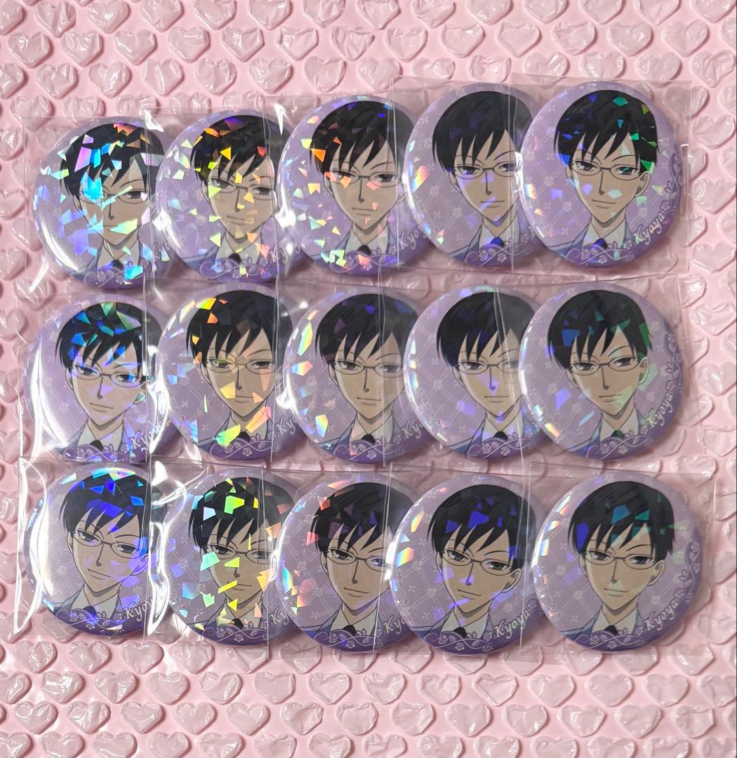 桜蘭高校ホスト部　ホログラム缶バッジ　15点セット 白泉社漫画商店｜缶バッジ「桜蘭高校ホスト部」04/コンプリートセット