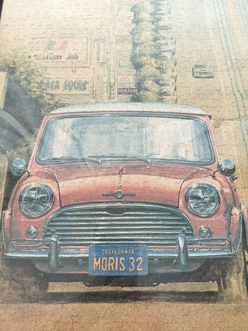 モーリス ミニクーパー コルク ジグソーパズル 1000ピース 完成品