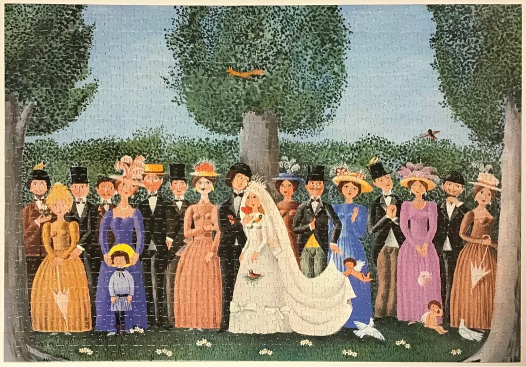 ジグソーパズル　1000ピース　マリアージュ　レイモン・ペイネ ジグソーパズル 1000ピース マリアージュ『結婚式』レイモン・ペイネ