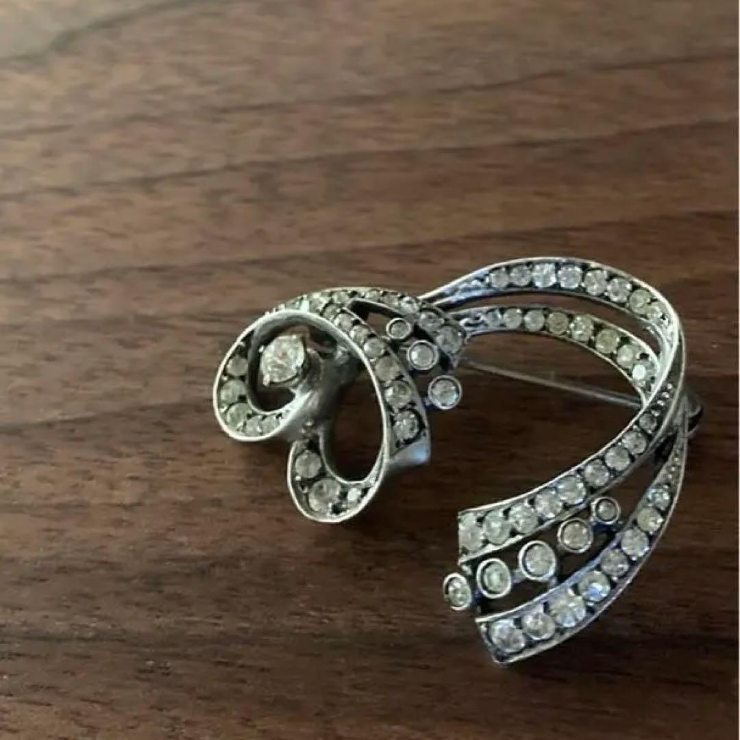 アンティーク＊ブローチ　ペーストストーン　シルバー　アールヌーボー アールヌーボー葡萄アンティーク・シルバー・ブローチ – アンティーク