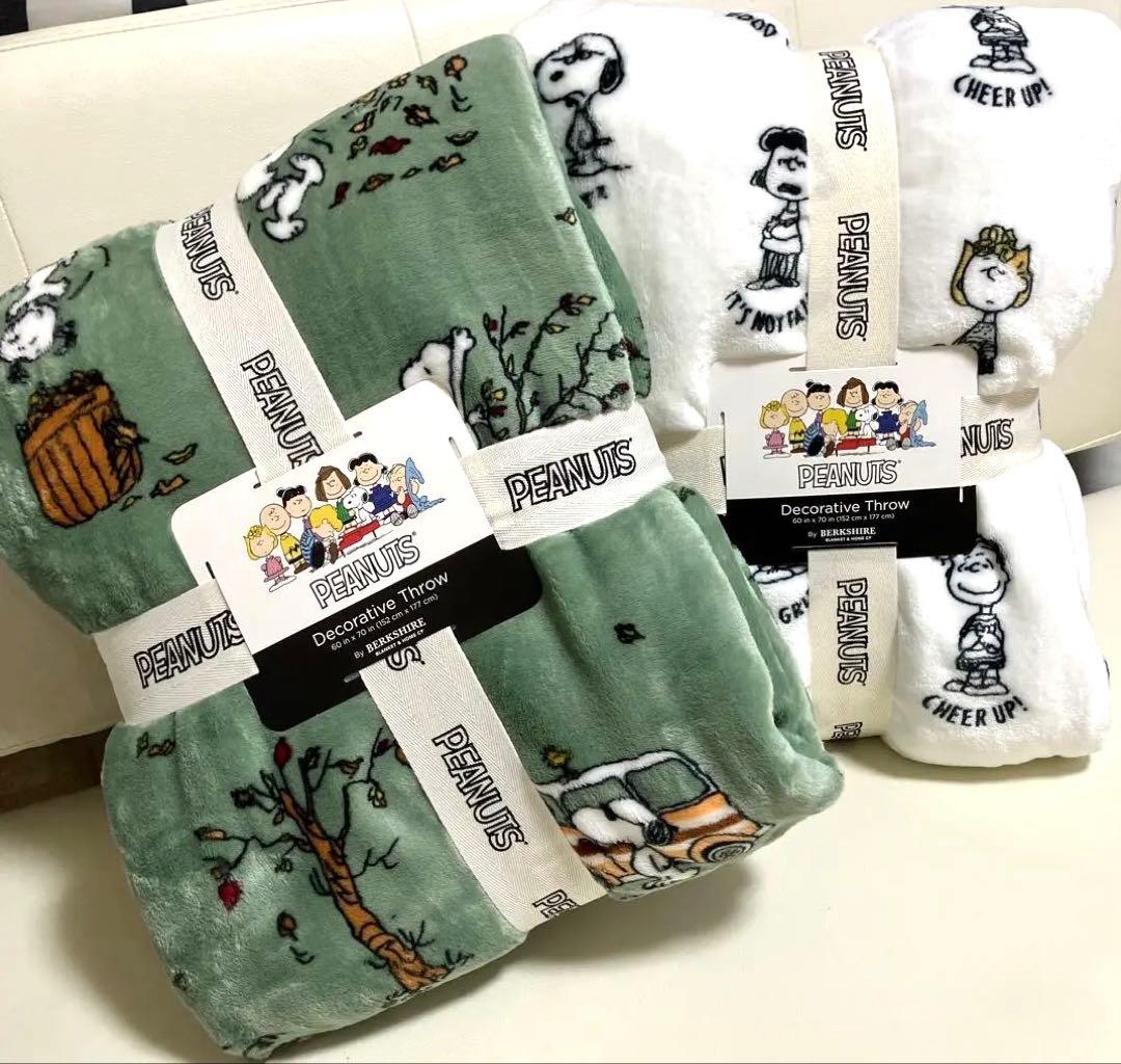 コストコブランケット スヌーピーPeanuts®大判ひざ掛け 152x177cm