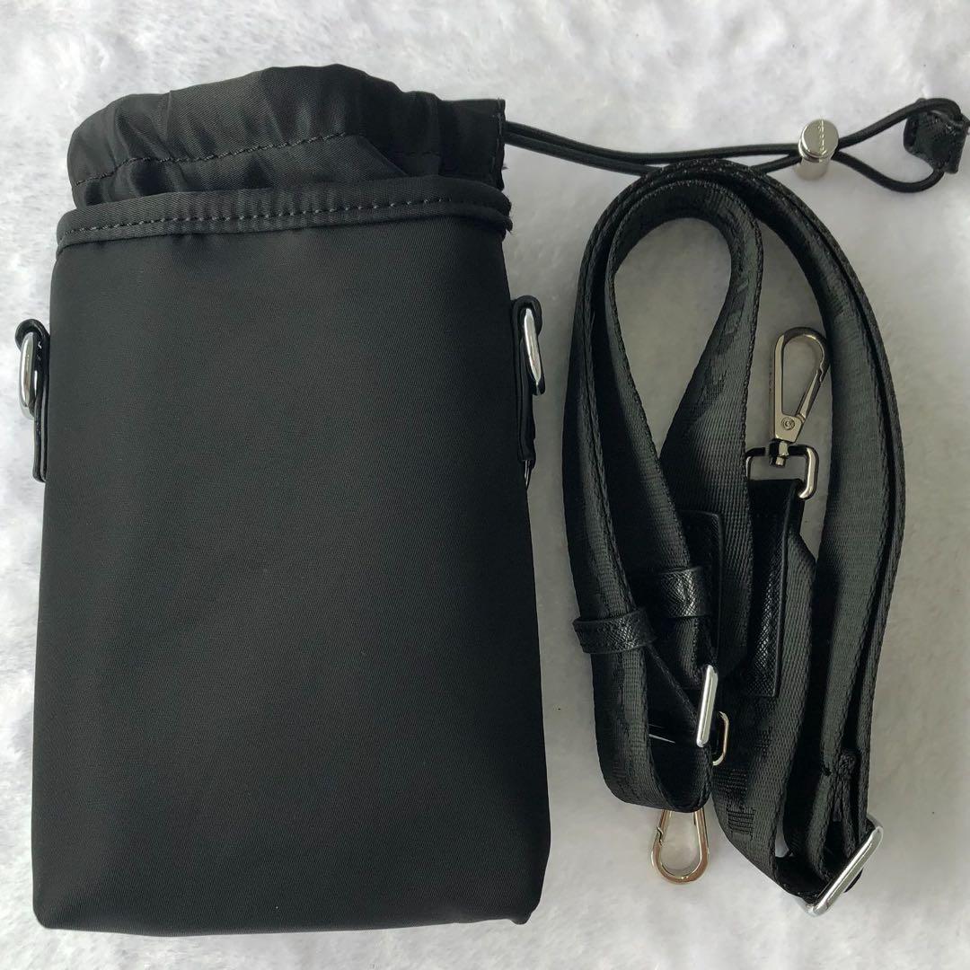 PRADA ブラック スマホショルダーバッグ