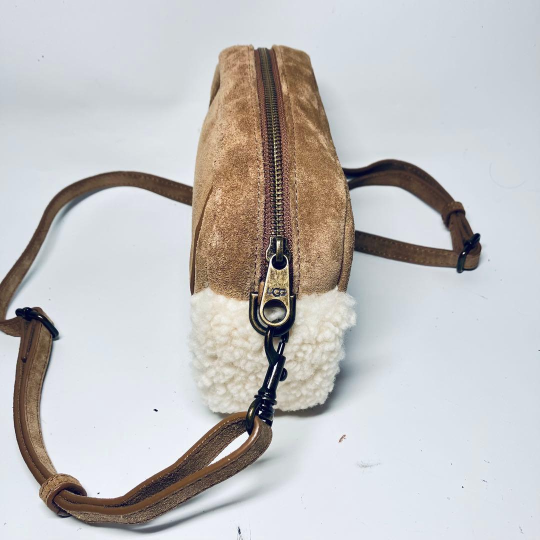極美品 【UGG】アグ ボア スエードファー クロスボディ ショルダー