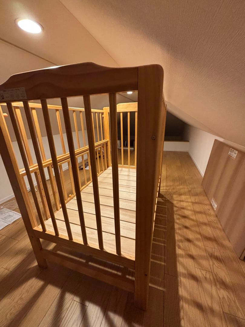 ほぼ新品/実測済】カトージ ハイシート ベビーベッド 02399 欠品なし