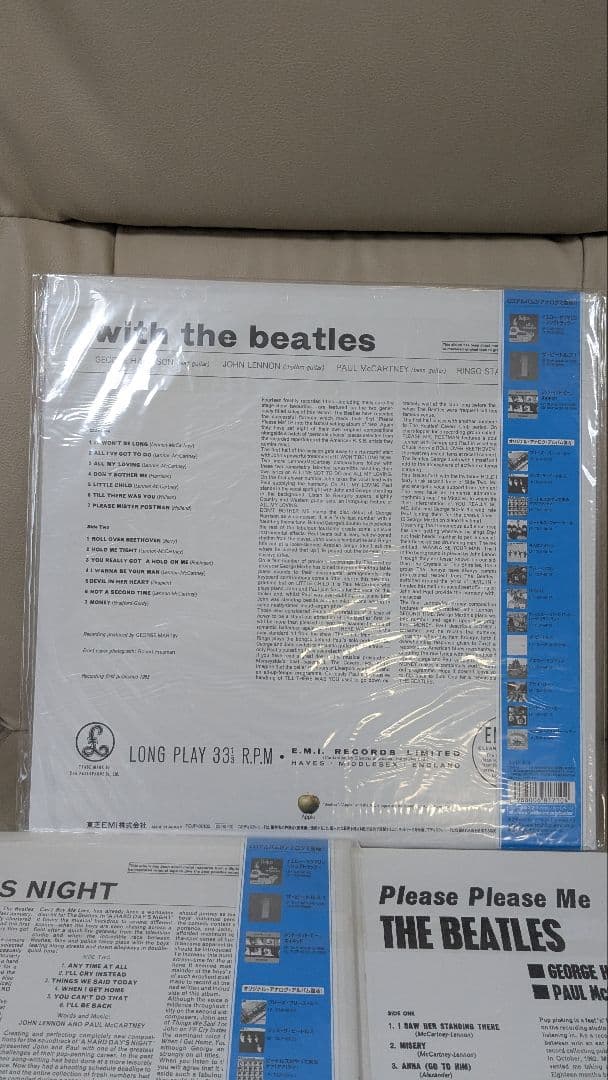 ビートルズ レコード 3枚セット モノラル 一度視聴 - メルカリ
