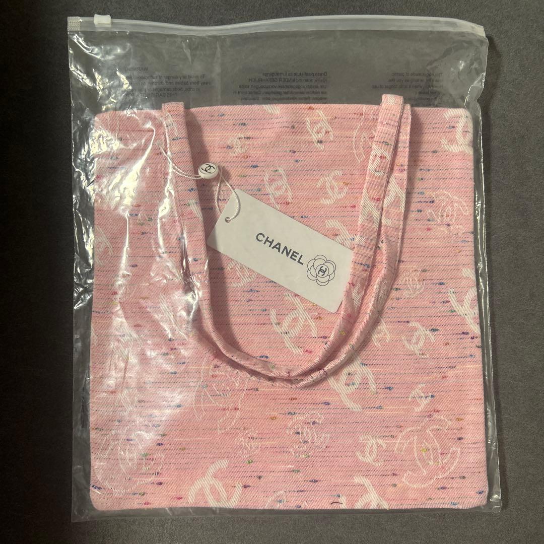 CHANEL ボーテ ノベルティ ピンク トートバッグ ツイード 非売品
