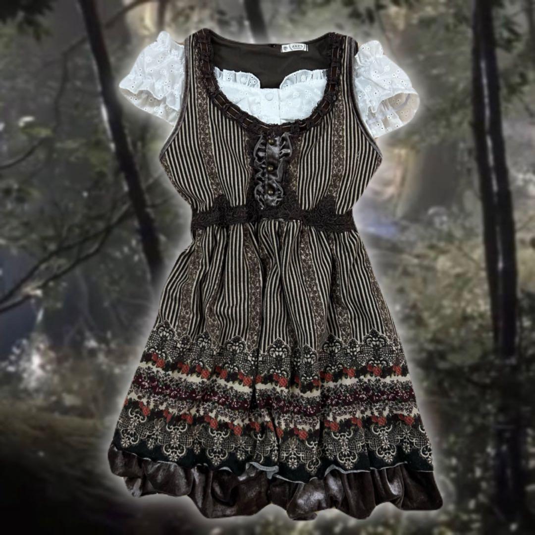 フェアリーグランジ 森ガール ガーリー アンティーク ワンピース