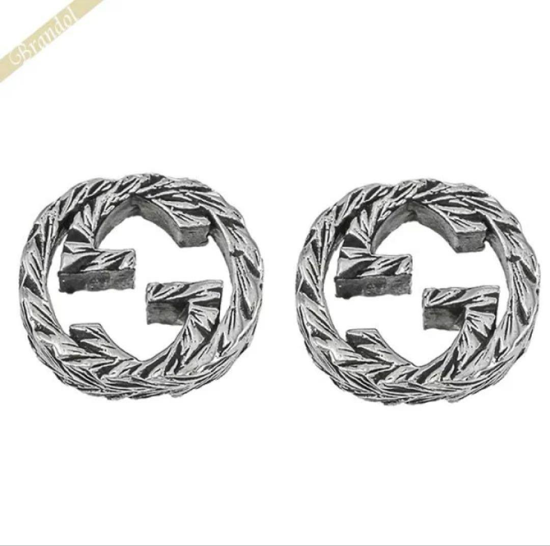 【極美品‼️】インターロッキング ピアス両耳 GUCCI（グッチ） アクセサリー ピアス インターロッキングG シルバー