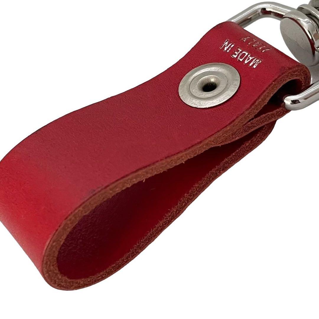 Supreme シュプリーム レザーキーリング 赤 Keychain レザー - メルカリ
