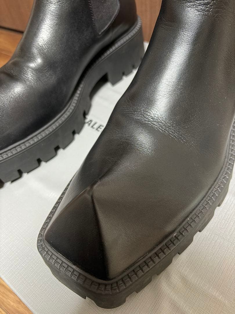 ssit様専用 BALENCIAGA rhinoブラック サイドゴアブーツ - メルカリ