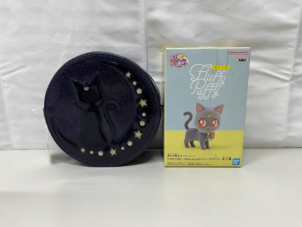 ◆美少女戦士セーラームーン ルナショルダーバッグ フィギュア２点セット09272 美少女戦士セーラームーン ルナ/アルテミスシリーズ：美少女戦士