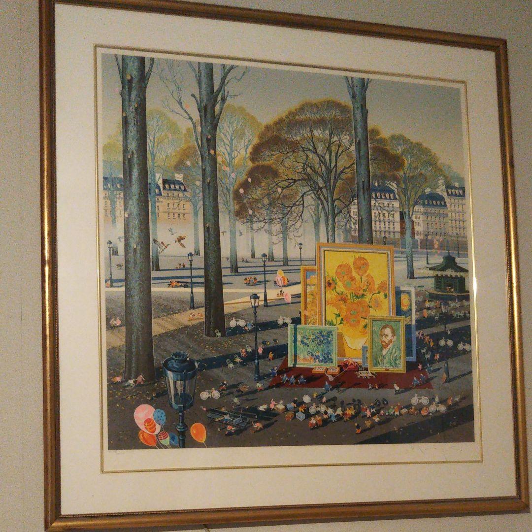 ヒロ・ヤマガタ シルクスクリーン 「コレクター・ゴッホ」 ヒロ・ヤマガタ「コレクター」シルクスクリーン :: 絵画買取・販売