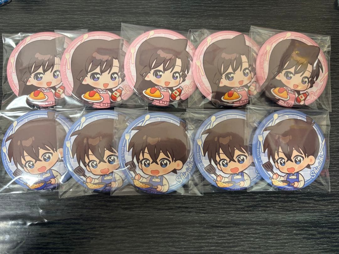 名探偵コナン ミニキャラキッチン 缶バッジ 工藤新一 毛利蘭 - メルカリ