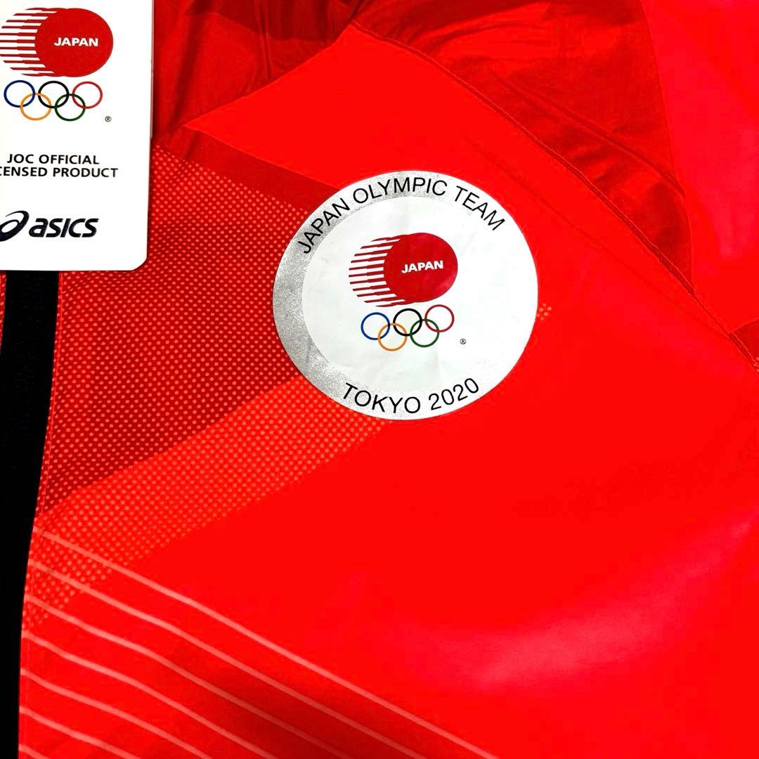 ASICS アシックス ウインドジャケット サンライズ レッド L 東京2020