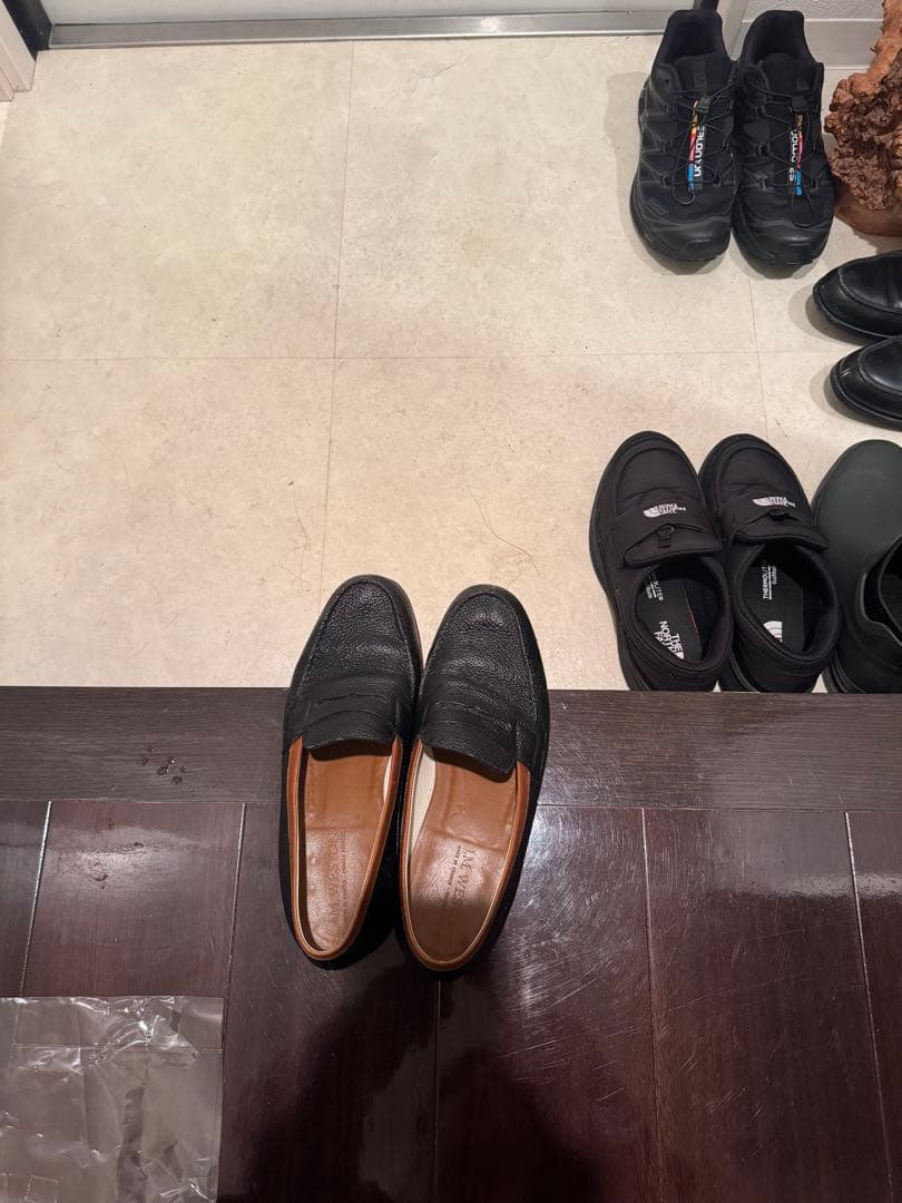 J.M.WESTON ローファー シボ革 7E