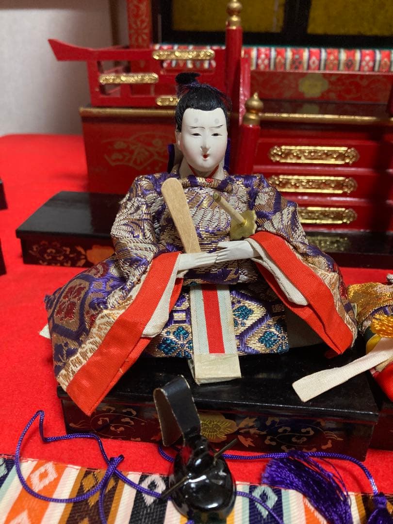 まこちゃん様専用‼️希少➀【木製雛御殿】②【芥子雛】親王・内親王・十
