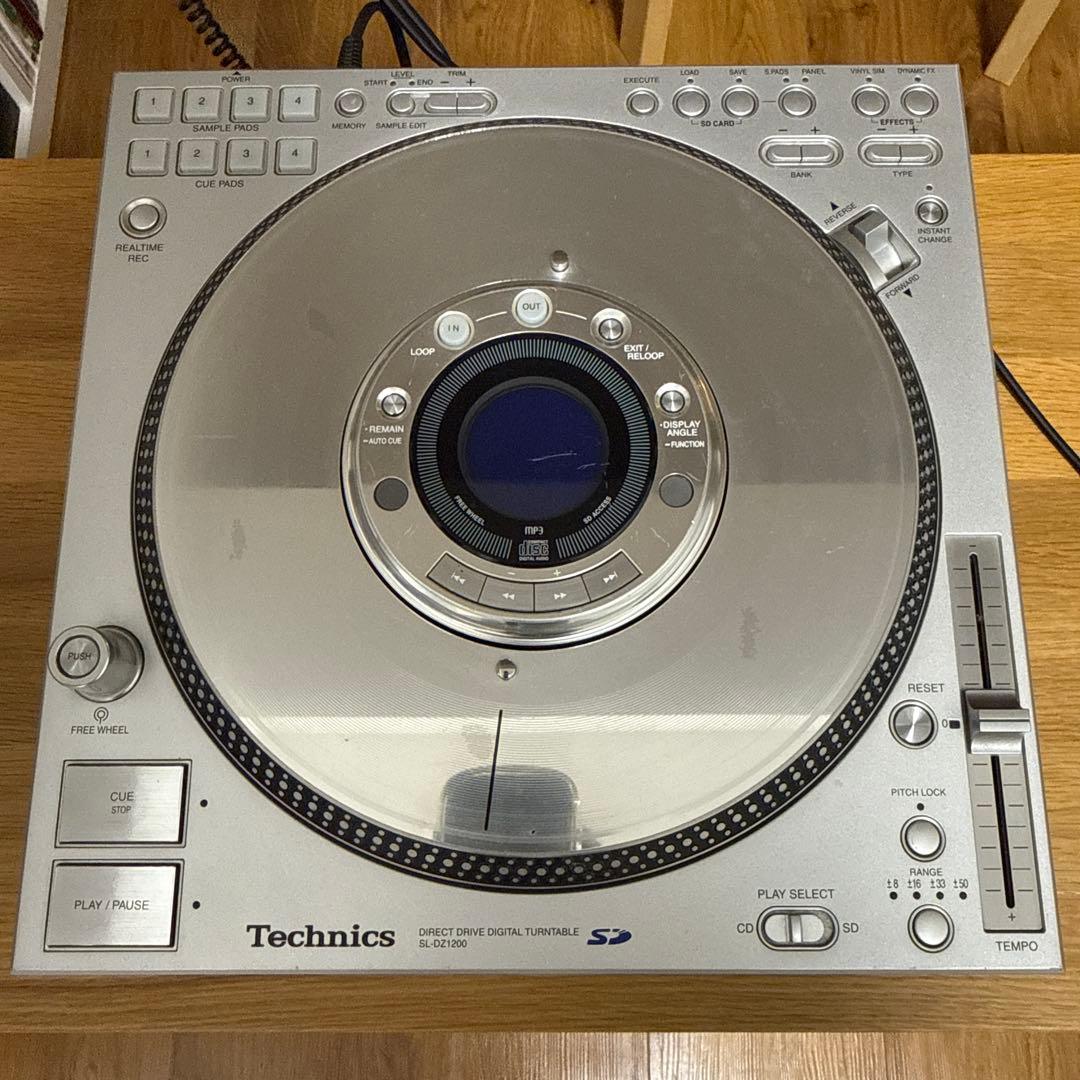 SL-TZ1200 テクニクス Technics SL-DZ1200 Digital Turntable Silver Direct Drive DJ CDJ