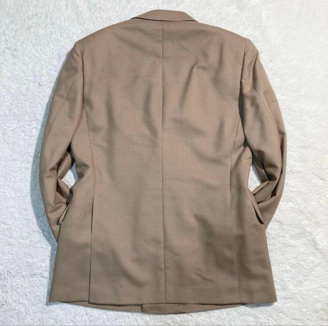 極美品】 バーバリー スーツ ダブル ベージュ 金ボタン 背抜き A4 S