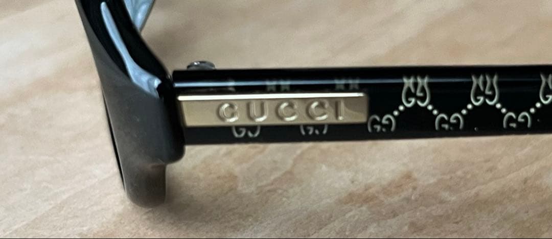 GUCCI グッチ GGロゴ モノグラム柄 伊達眼鏡 ブルーライトカット