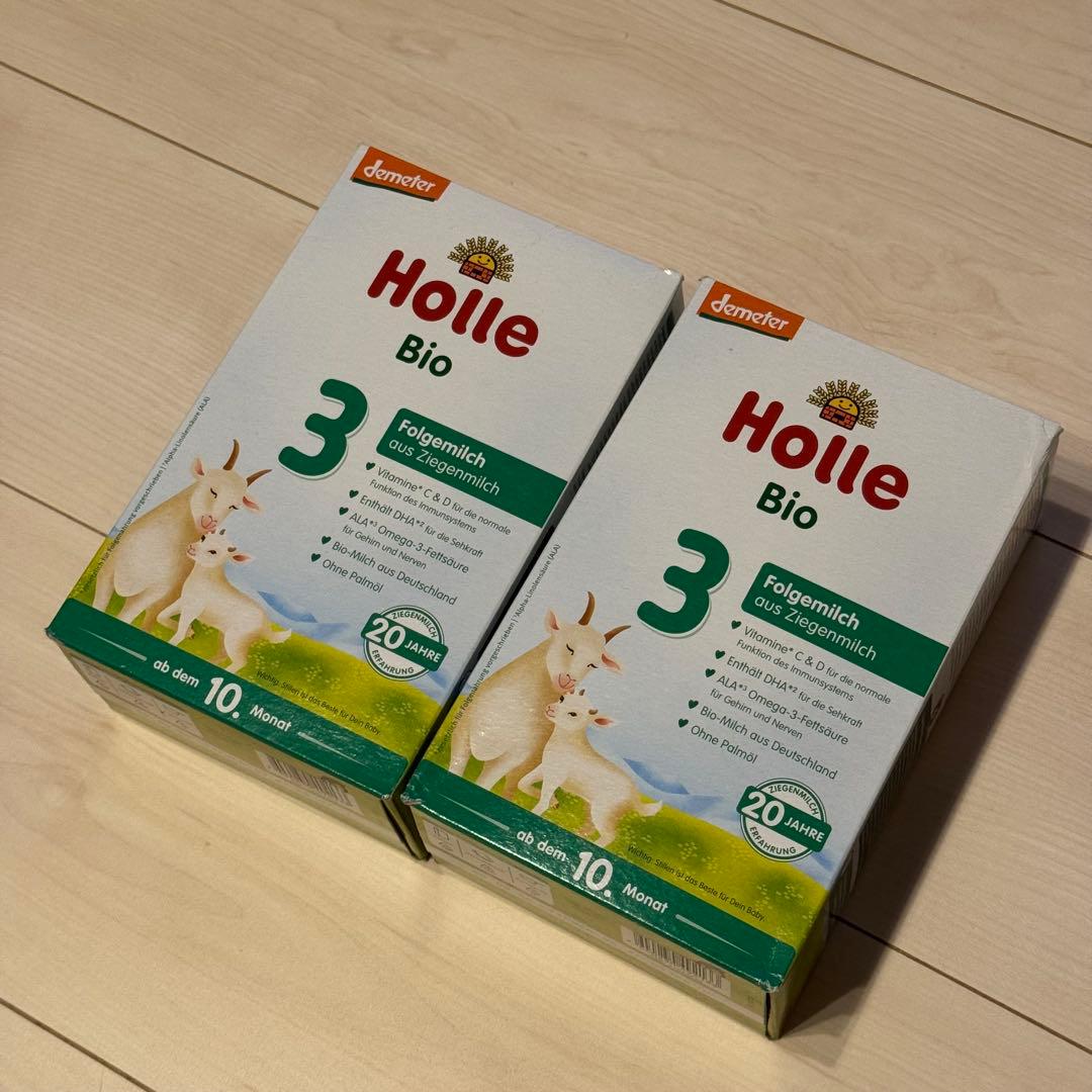 Holle Bio 3 ヤギ粉ミルク 2箱セット 2箱セット] Holleビオ山羊乳粉ミルク（月年齢: 4 12ヶ月以降用） | ル