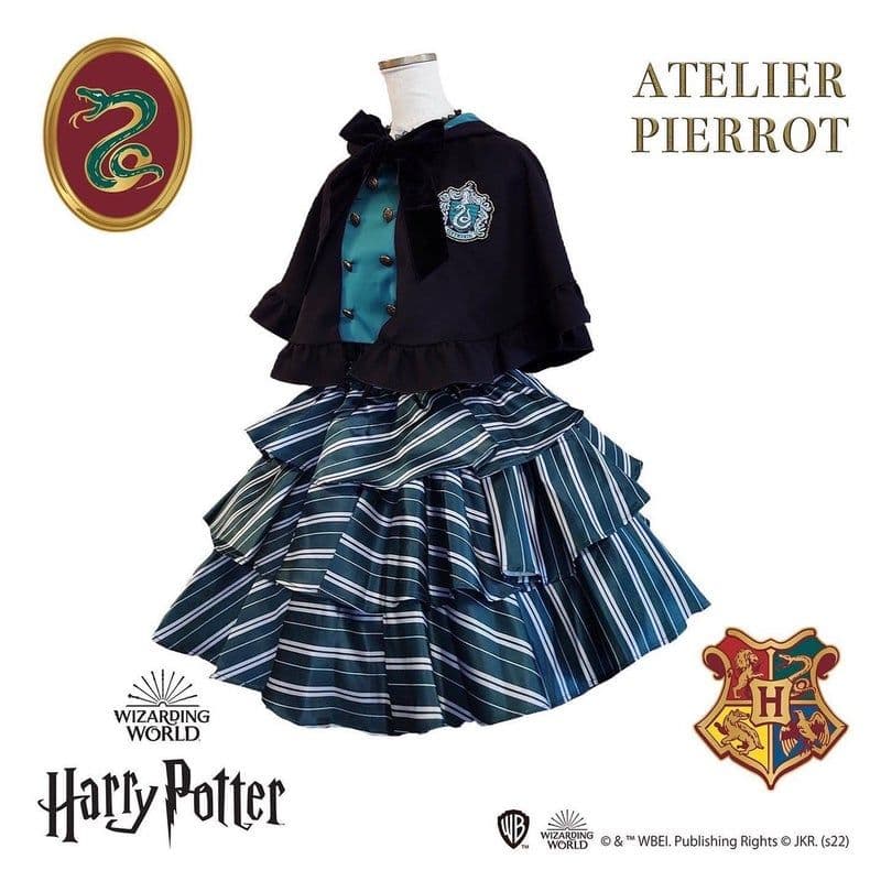 新品 アトリエピエロ ハリーポッター ケープ スカート セット 緑