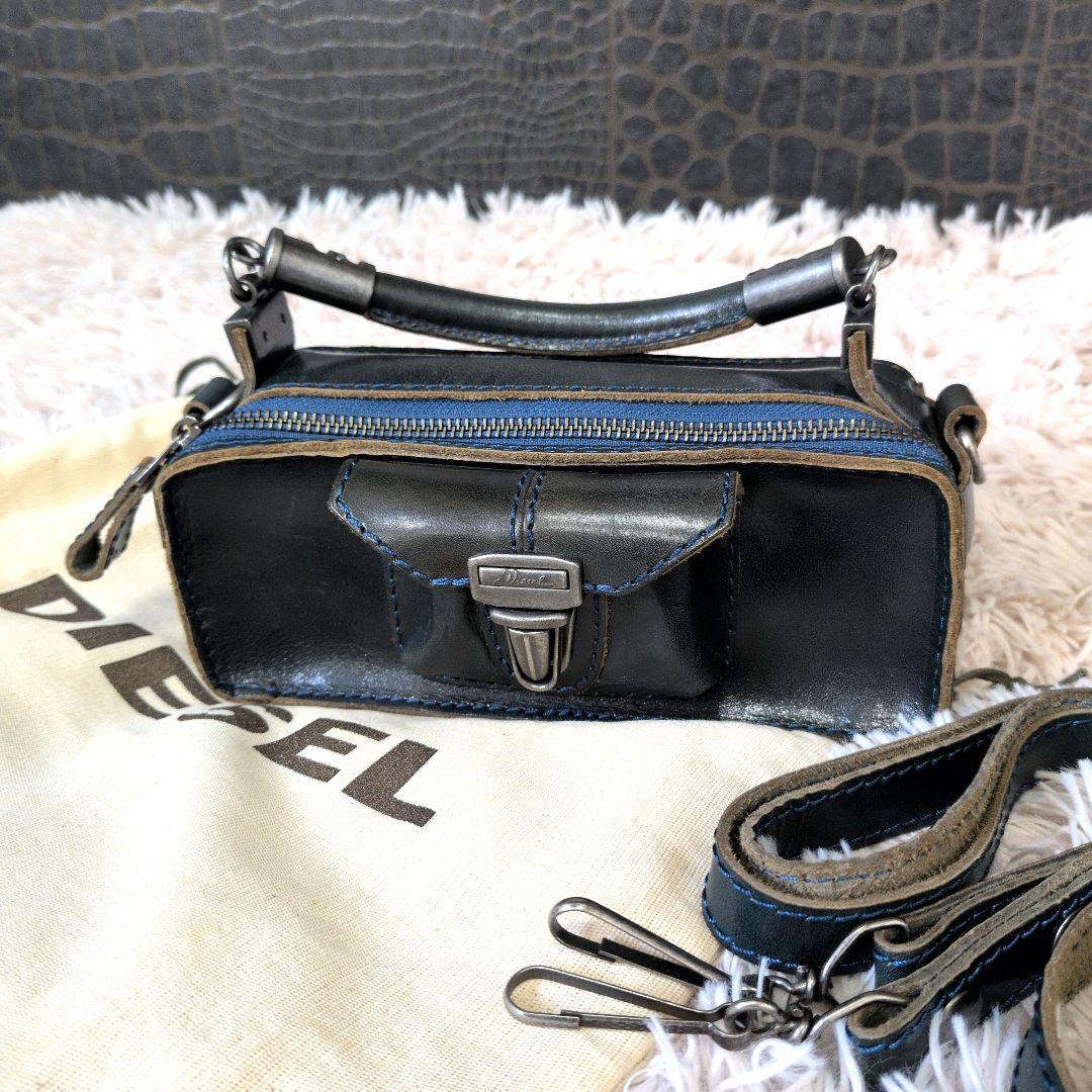 OLD DIESEL archive レザーハンドバッグ ショルダーバッグ 00s DIESEL ONE SHOULDER BAG ARCHIVE Y2K | LOST