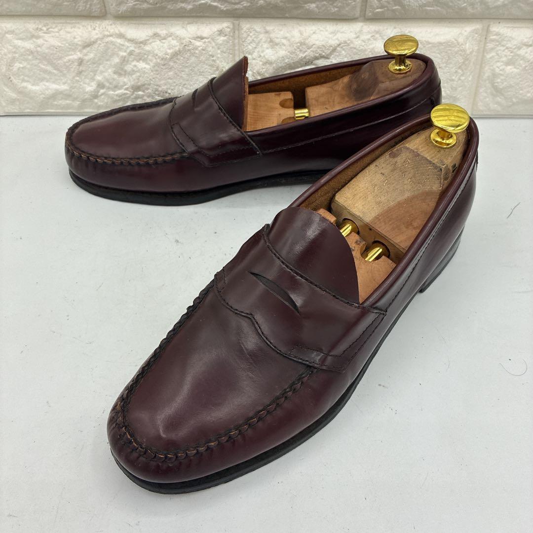 【良品】G.H.BASS ジーエイチバス ローガン ローファー 9 レザー