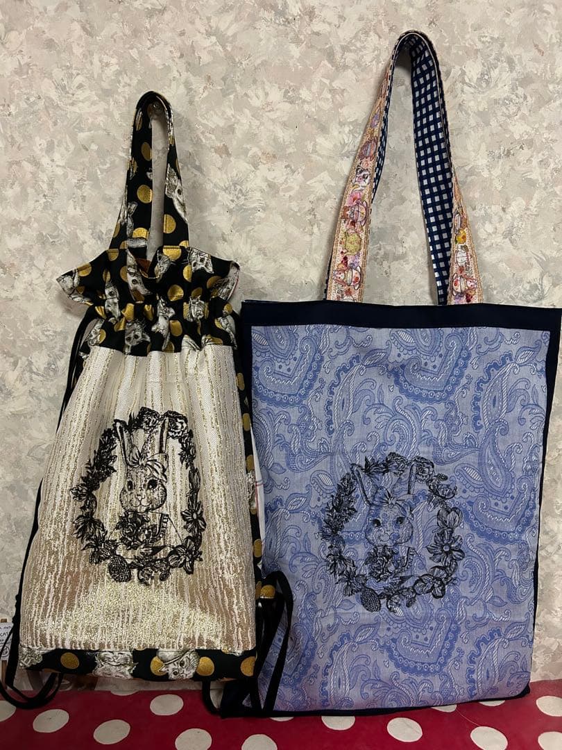 専用です　ハンドメイド　ジョリーフルール　エピファニーバッグ　ナップサック 専用です ハンドメイド ジョリーフルール エピファニーバッグ