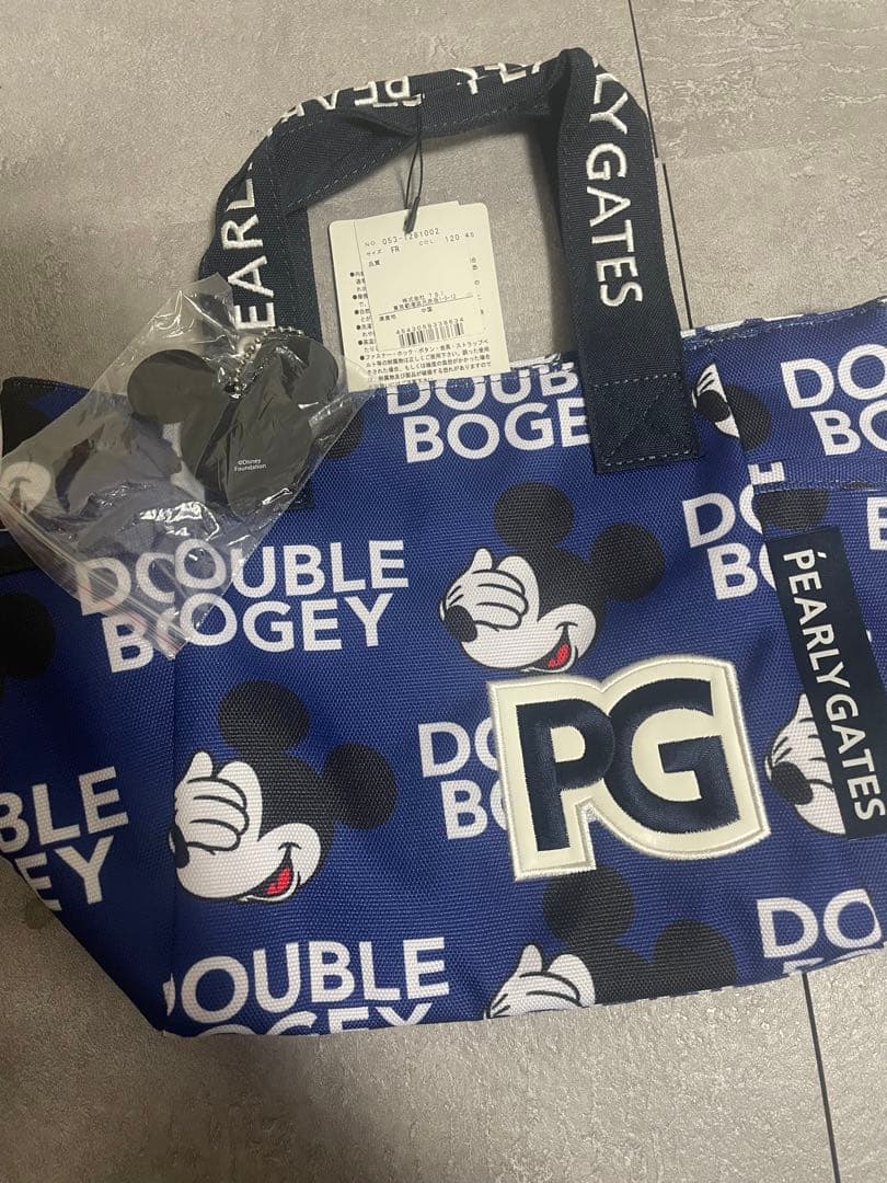 新品 パーリーゲイツ カートバッグ ダブルボギー ミッキーマウス