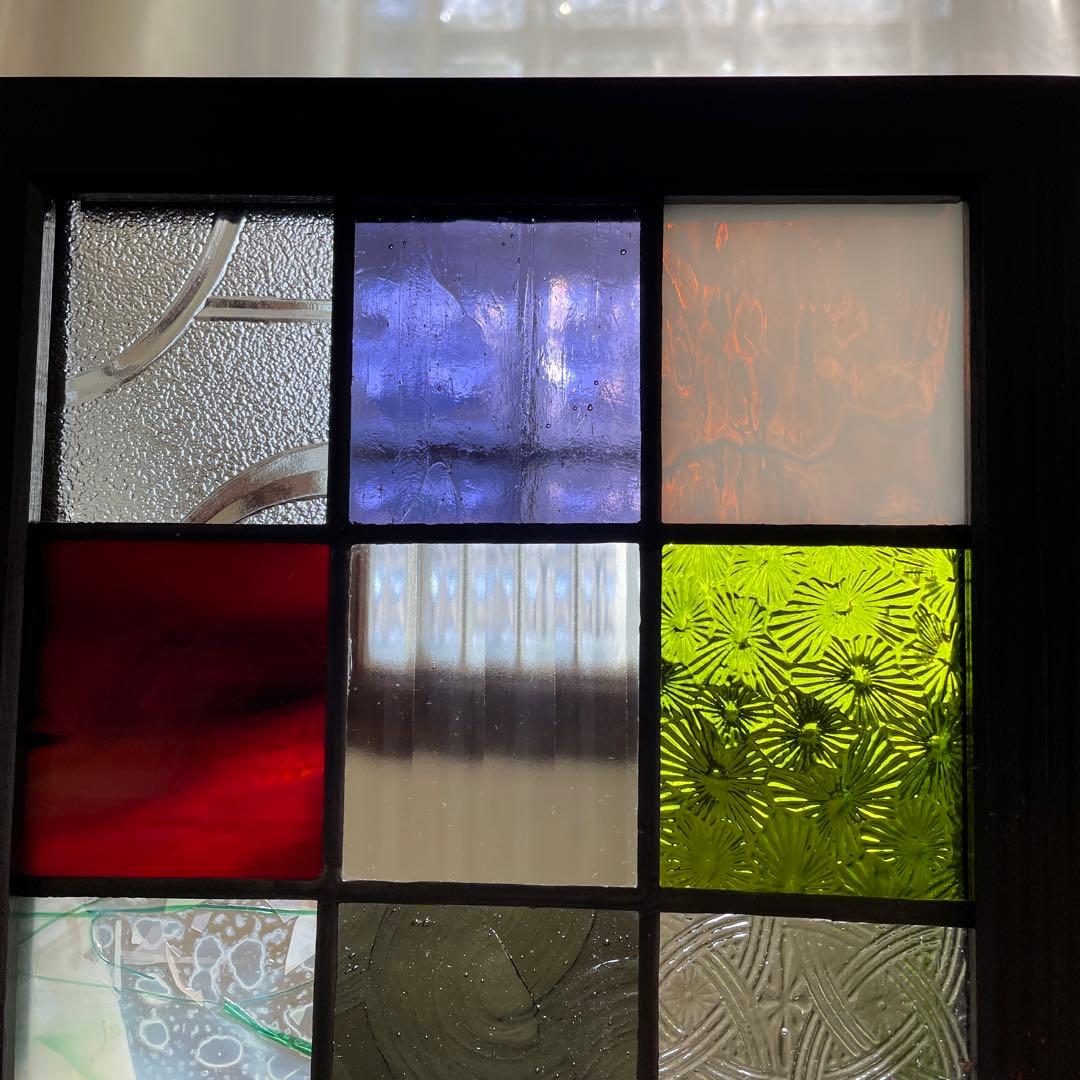 ステンドグラス パネル 大正ロマン 和モダン 格子戸 - メルカリ