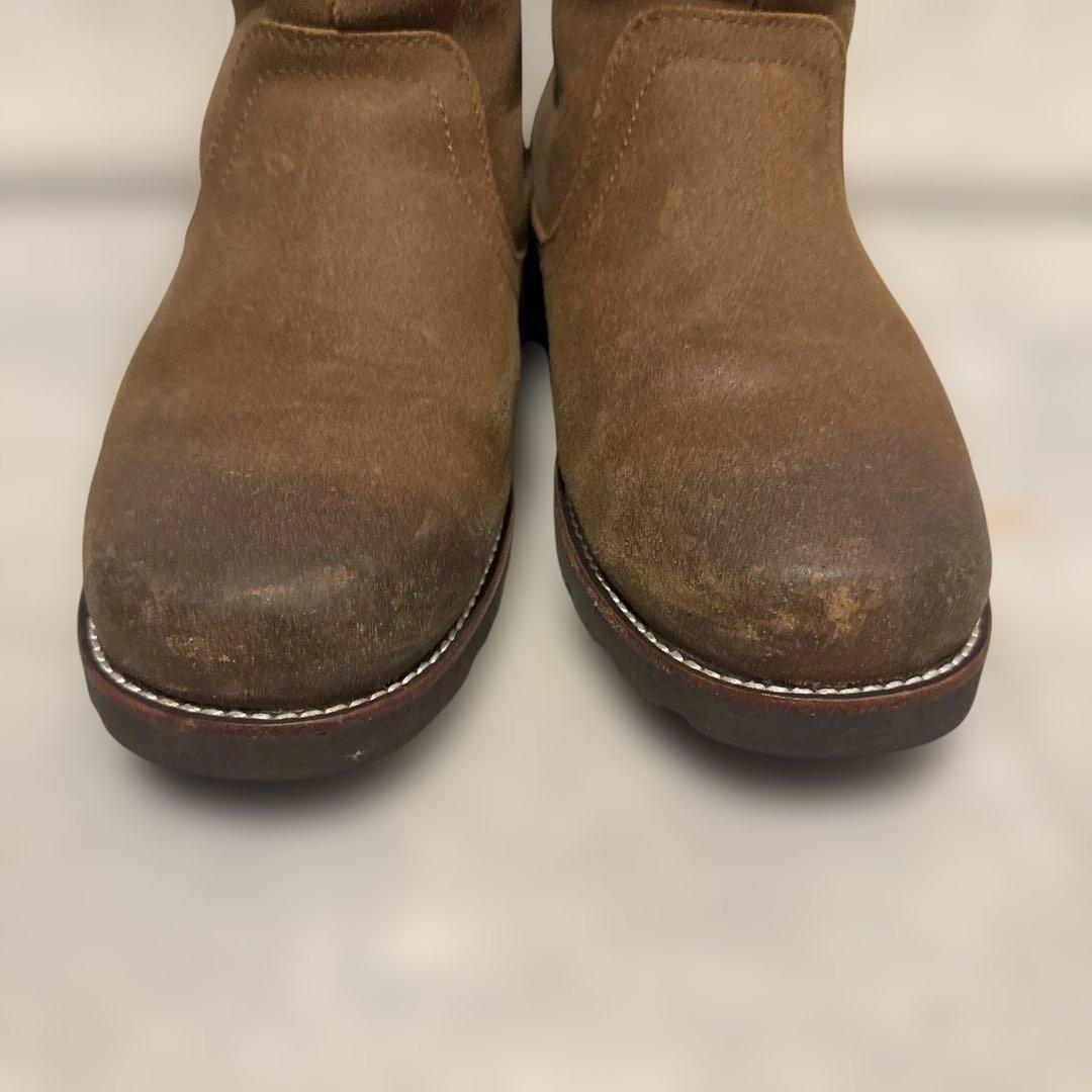 UGG アグ ペコスブーツ 26cm ブラウン レザー STONEMAN - メルカリ