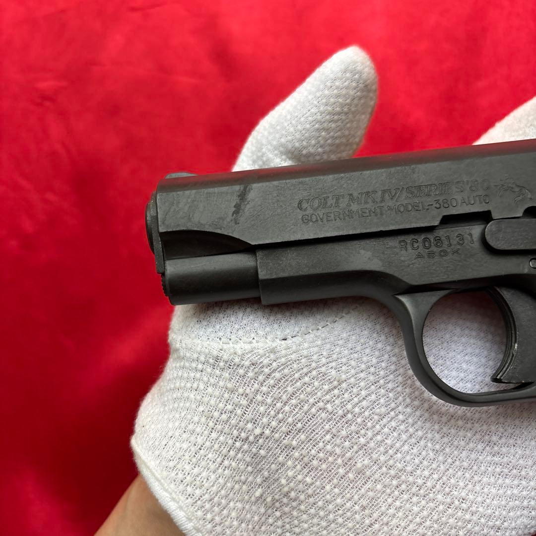 タナカ コルト380オートHW ガバメント 木製グリップ ガスブローバックガン