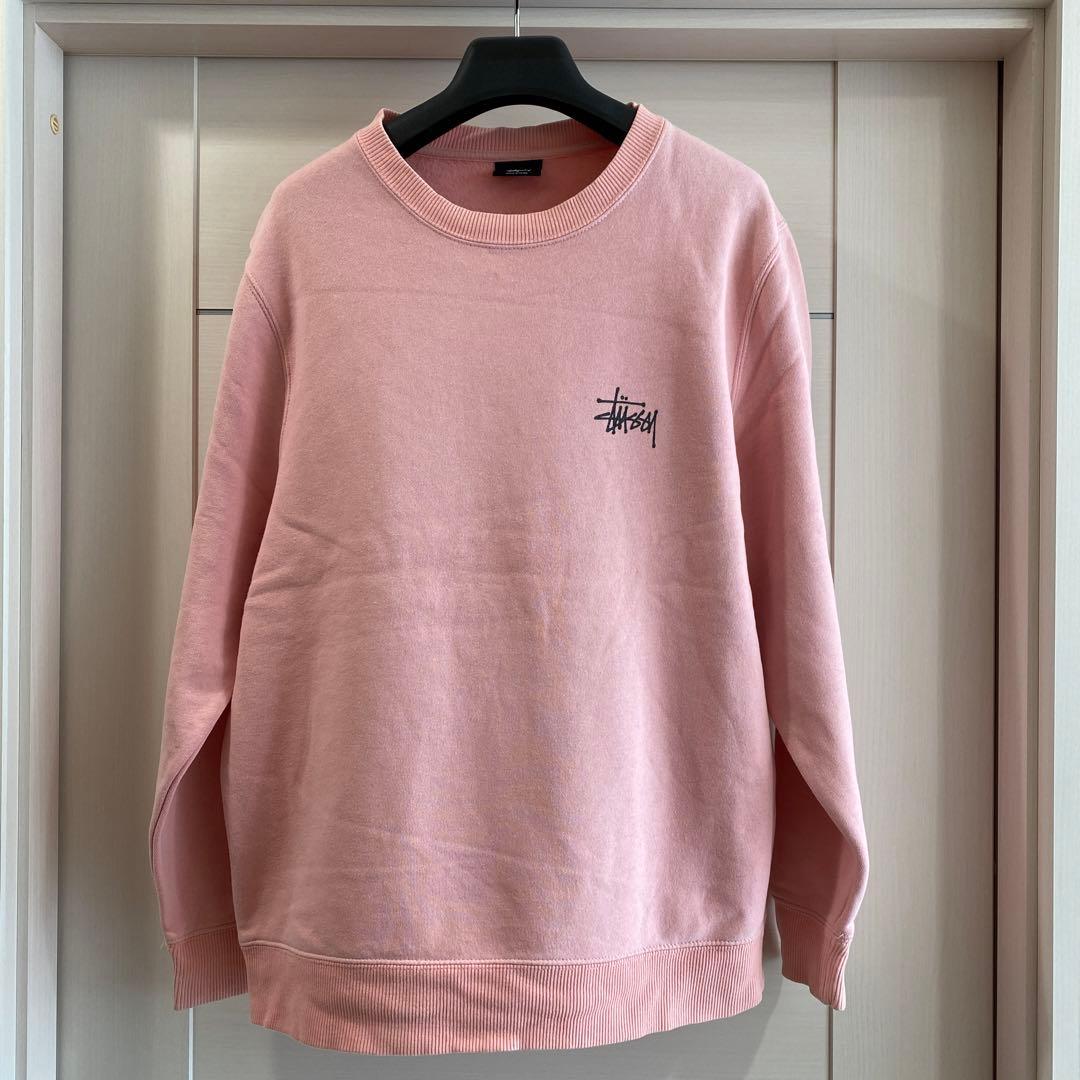 STUSSY ステューシー スウェット トレーナー ピンク - メルカリ