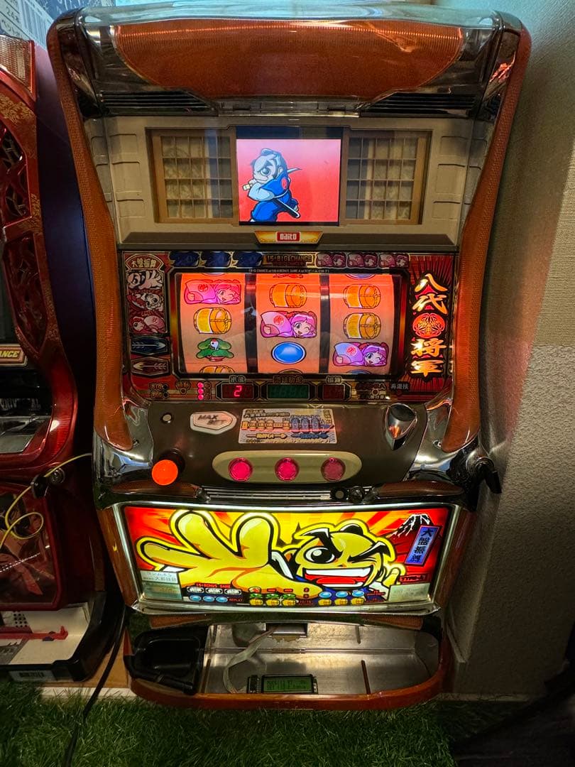 4号機 吉宗 パチスロ スロット台 コイン不要機付き