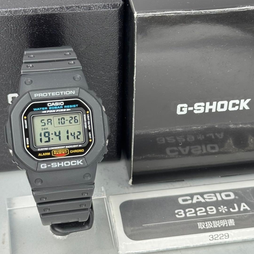 極美品 箱説付G-SHOCK DW-5600E FOX FIRE スピード - メルカリ