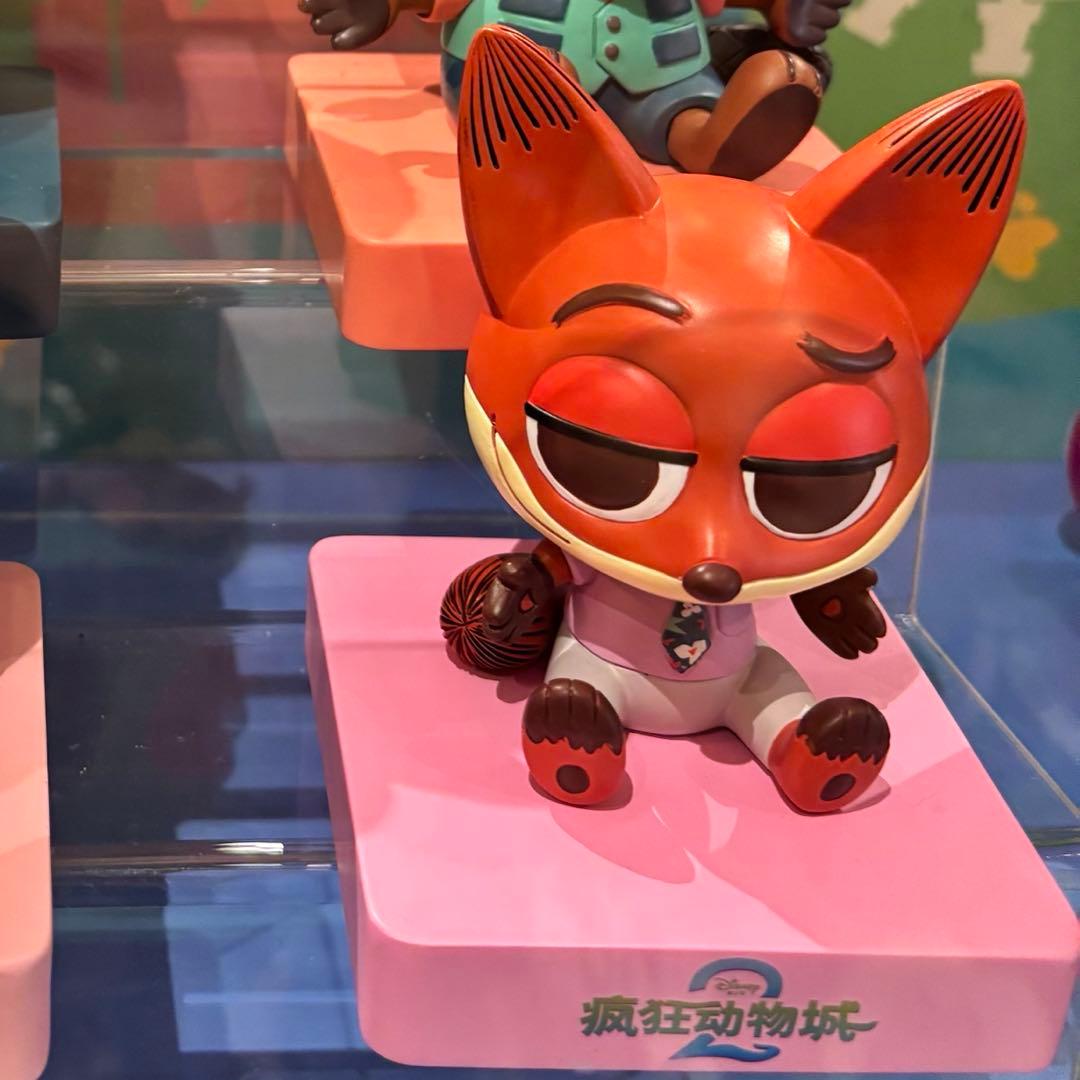 上海ディズニー ズートピア2 ミステリーボックス 頭 首 顔 揺れる