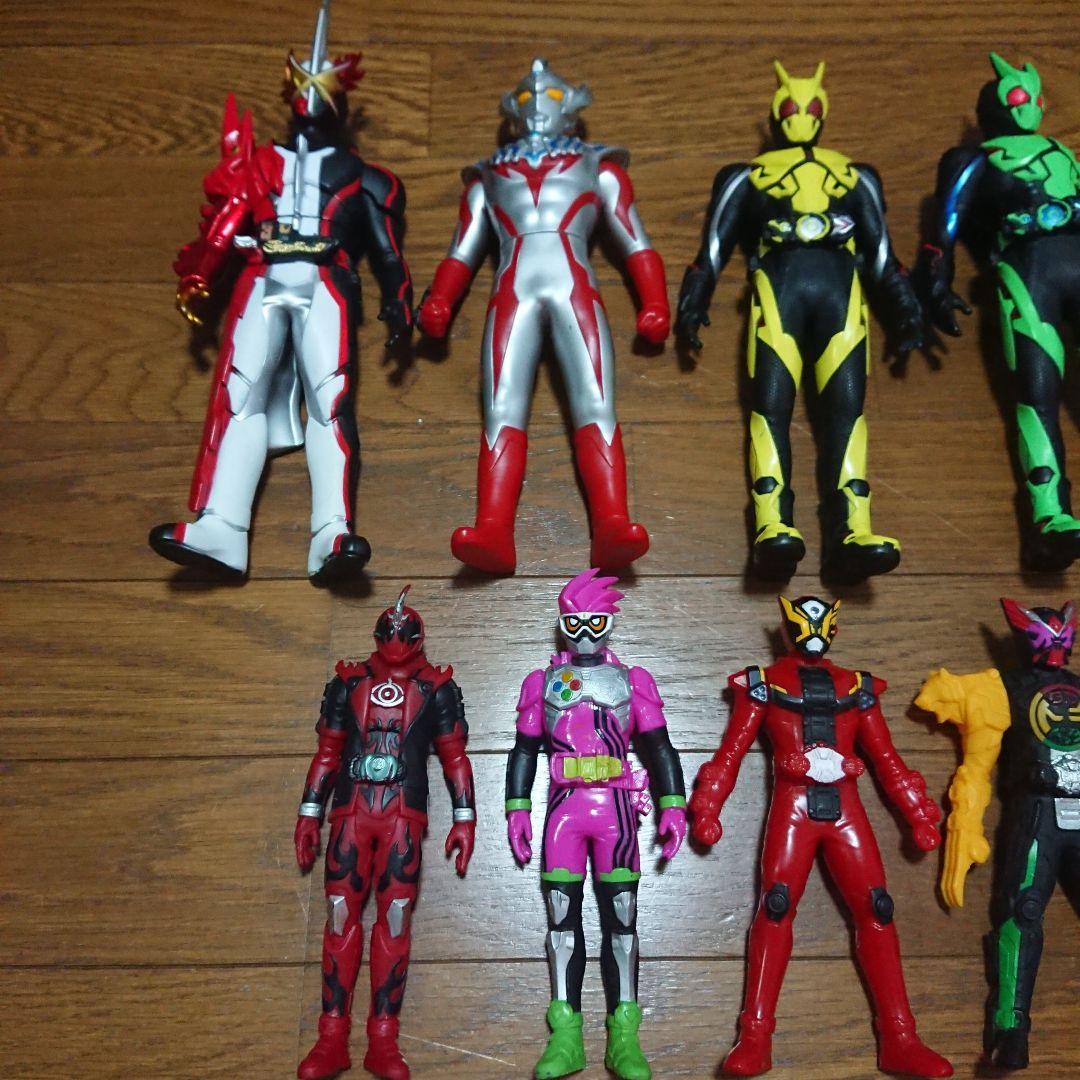 30体まとめ売り】ウルトラマン 仮面ライダー スーパー戦隊 ソフビ