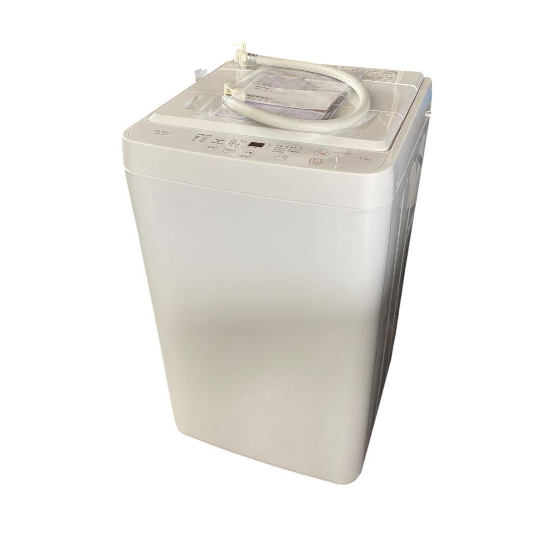 RORO ヤマダ電機 全自動電気洗濯機 YWM-T55LW 2023年製 □ヤマダオリジナル□RORO YWMT-55LW 全自動洗濯機 5.5kg 2024年製
