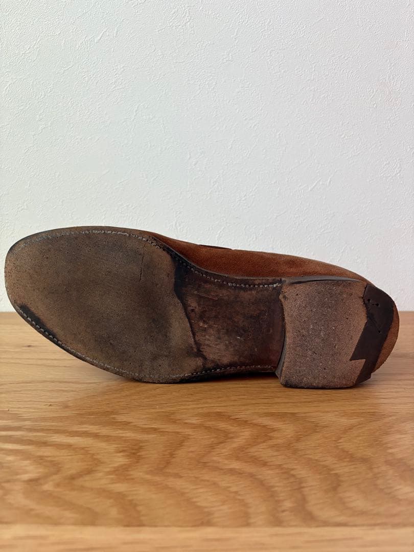 CROCKETT&JONES スエード タッセルローファーサイズ 8E - メルカリ