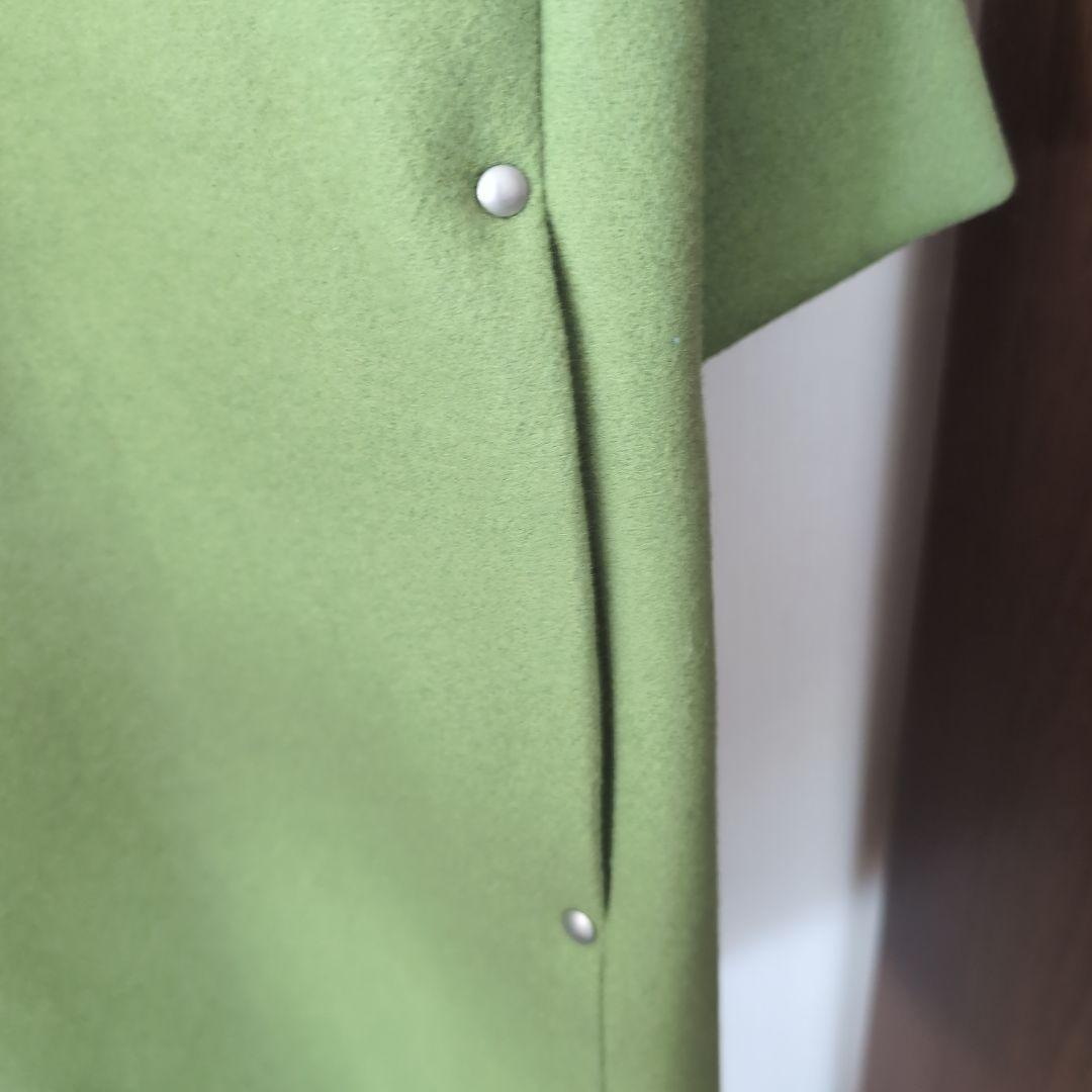 新品タグ付】ヤマダヤAga Double Melton コクーンコートキミドリ