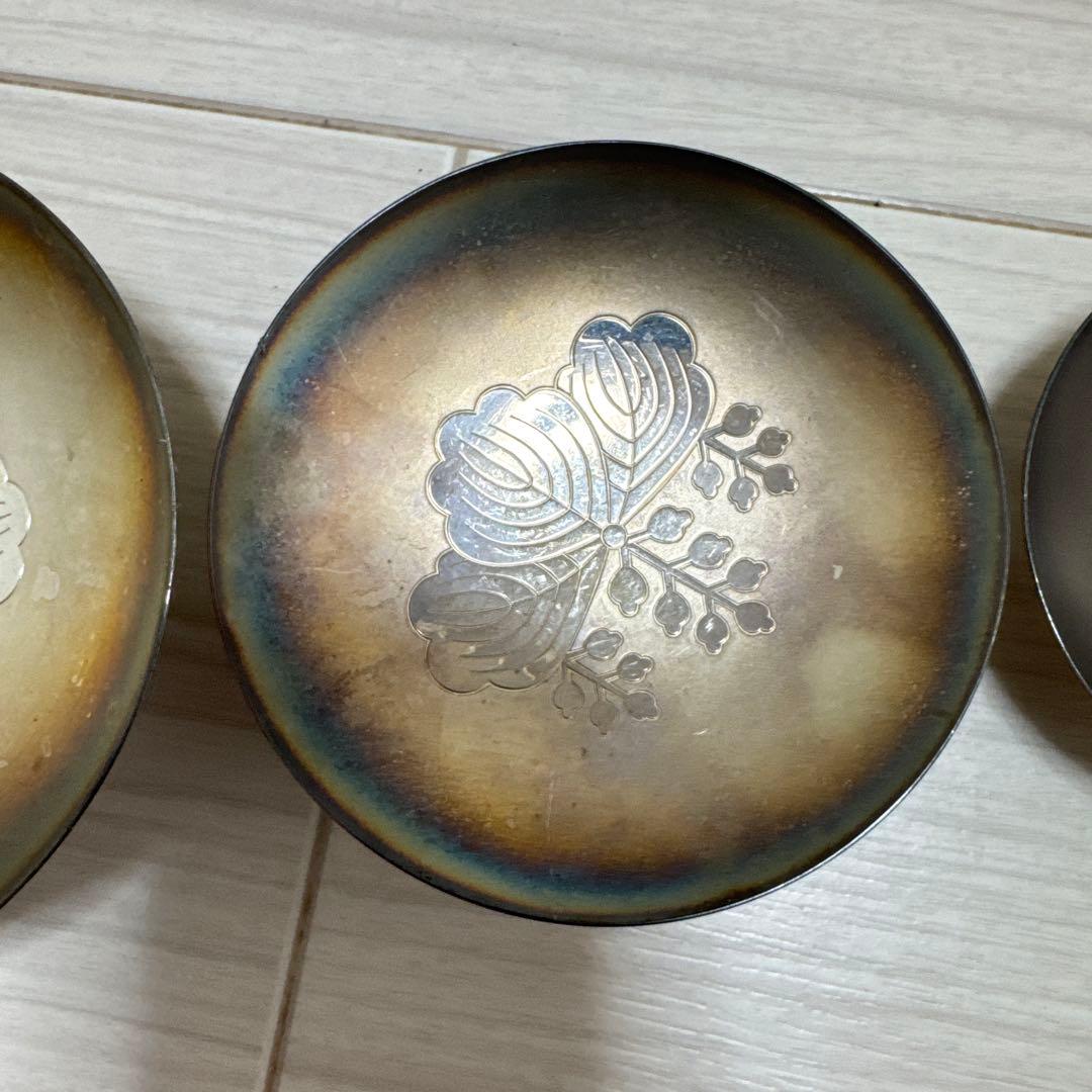 銀杯 銀杯 純銀 盃 3個 わ*ん様 銀杯 3杯セット 純銀 造幣局