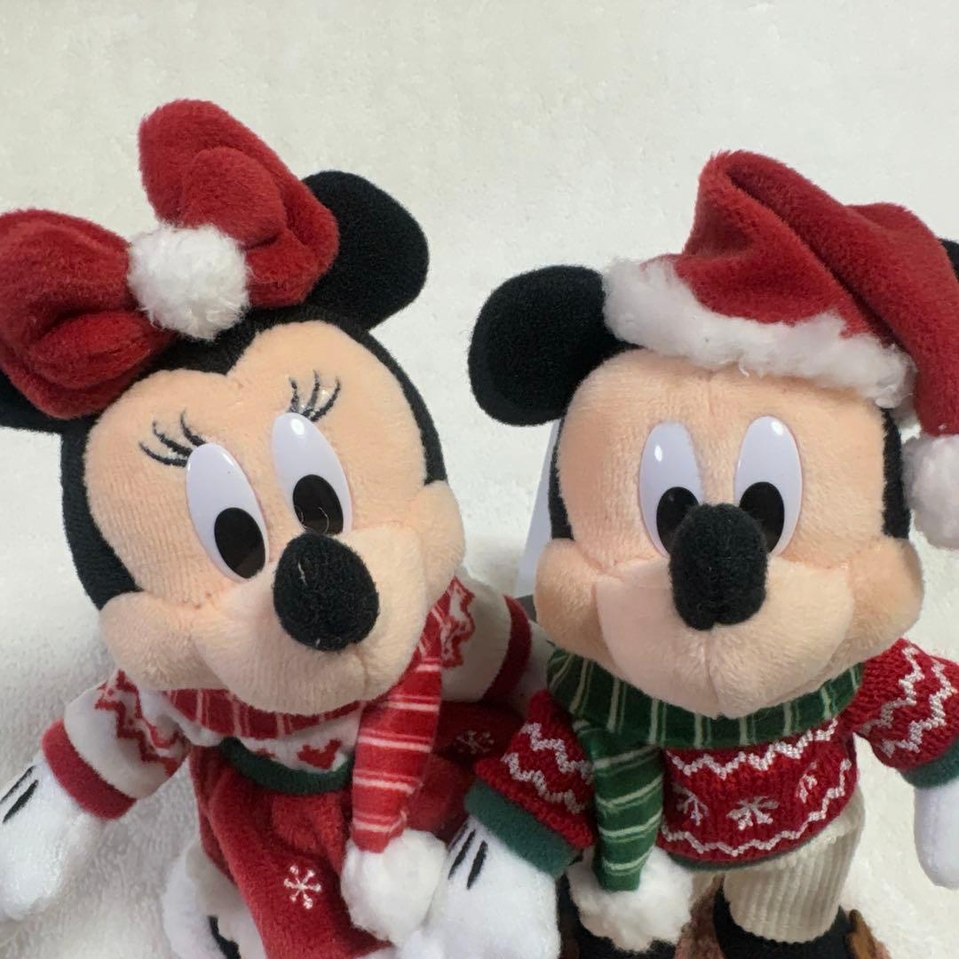 ディズニー クリスマス ミッキー ミニー ぬいぐるみバッジ 2024 ぬいば