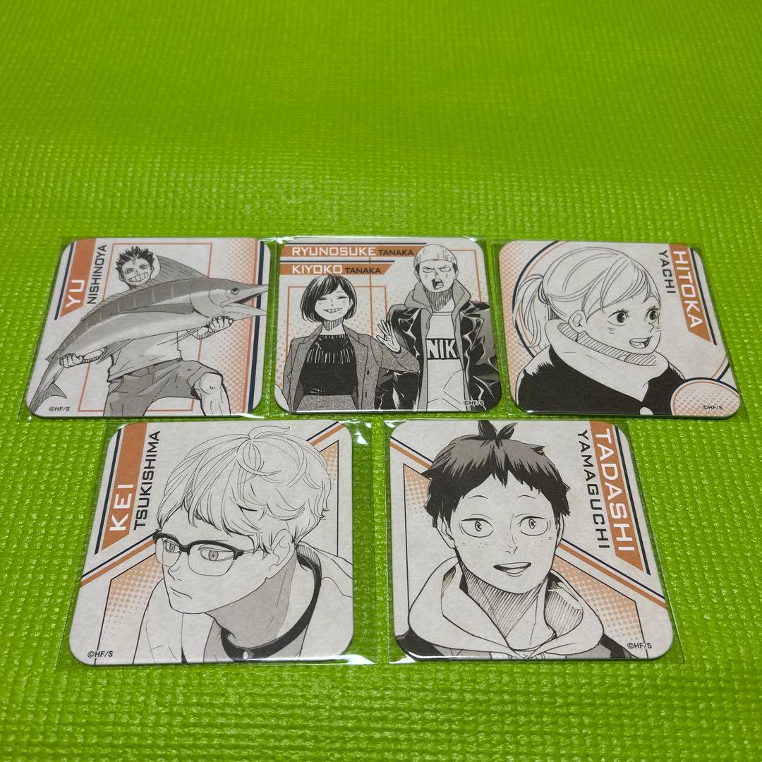 ハイキュー‼︎ アートコースター 烏野高校 月島 山口 谷地 西谷 田中