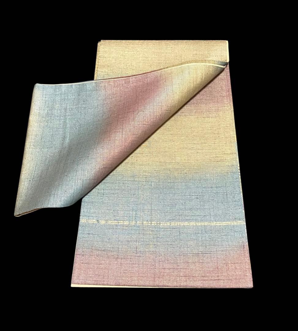 しょうざん 絹漉貴 袋帯 お太鼓柄 正絹 金糸 花文 吉祥文様 美品 イ