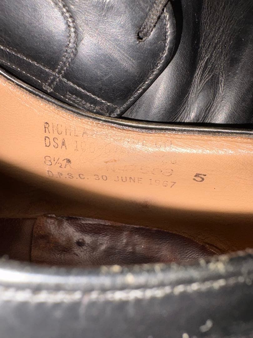 か*い様 1967年製 US NAVY サービスシューズ 8.5R 6アイレット