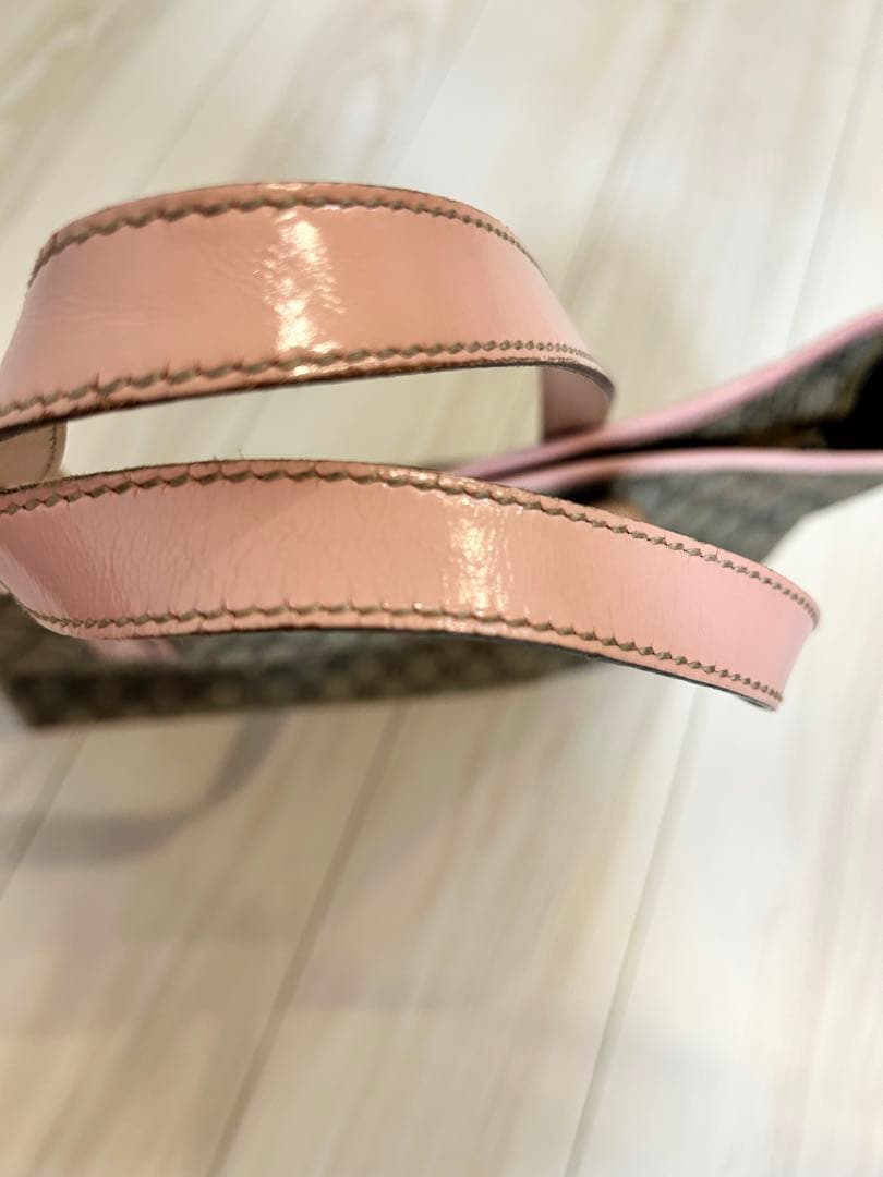 正規品・廃盤 GUCCIグッチトートバッグ GGス プリームピンク 肩掛け