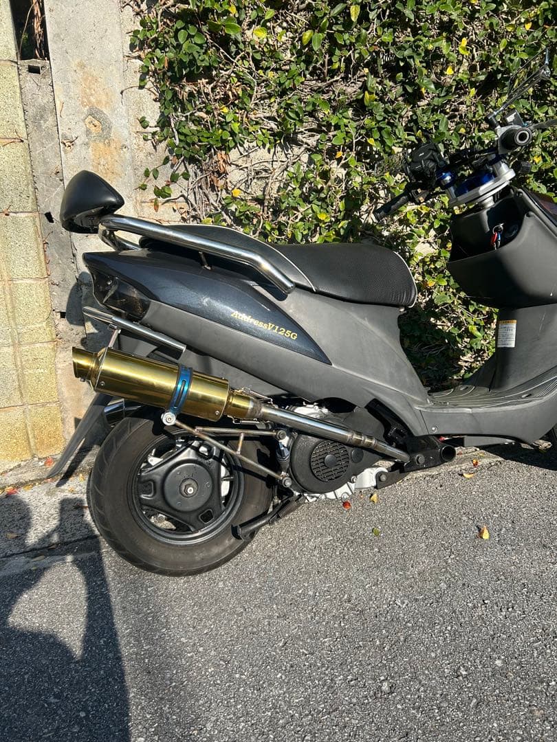 沖縄から一点物ワンオフオリジナルレーシングマフラー風アドレス