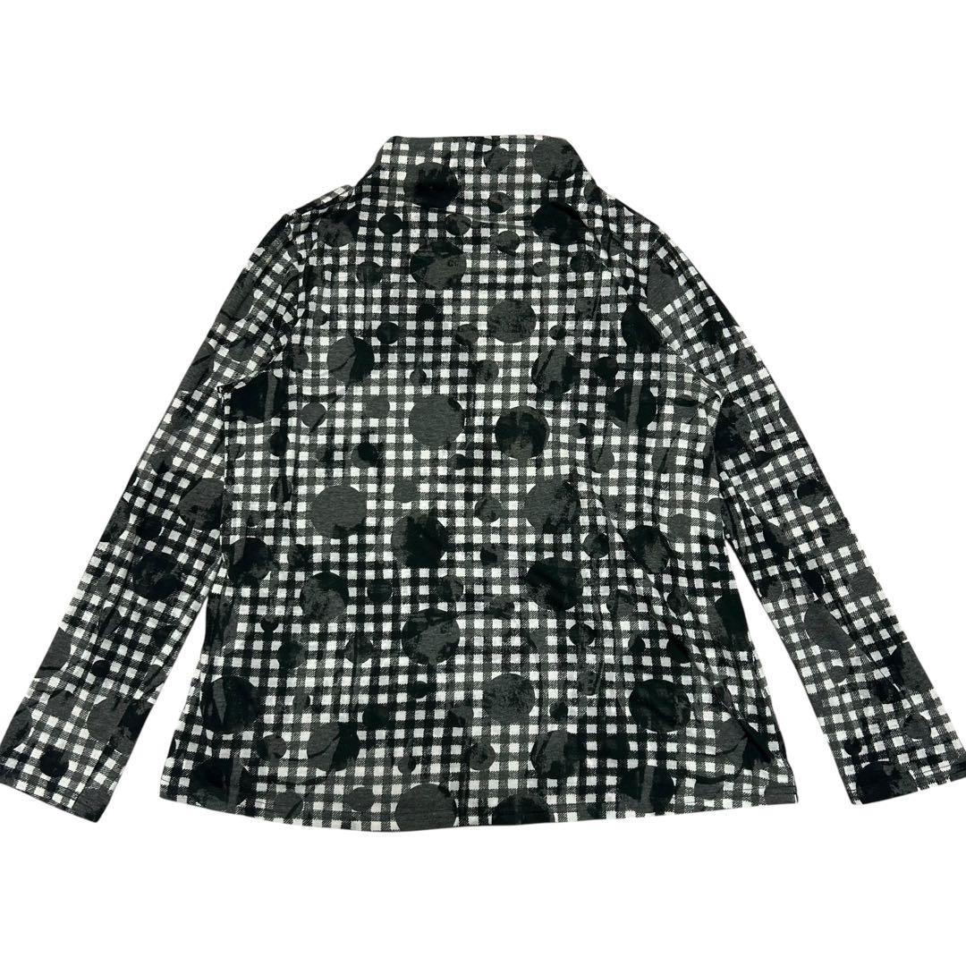 慈雨 デザインカットソー ドット チェック センソユニコ 40 L - メルカリ