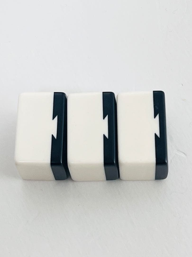 幻の三色ダイヤ牌 ミズノ丸一 背黒 アール牌 直彫刻 当時年代物 希少牌