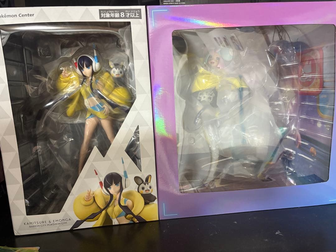 カミツレ&エモンガ フィギュア ポケモンセンター限定 ナンジャモフィギュア 壽屋 ポケモンセンターオリジナル カミツレ＆エモンガ 1/7スケール